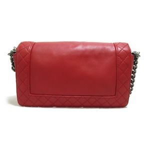 Chanel Bag  Boy Calf Red Shoulder Chain